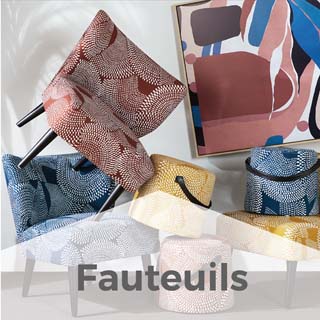 Large choix de fauteuils et de tabourets pour la maison